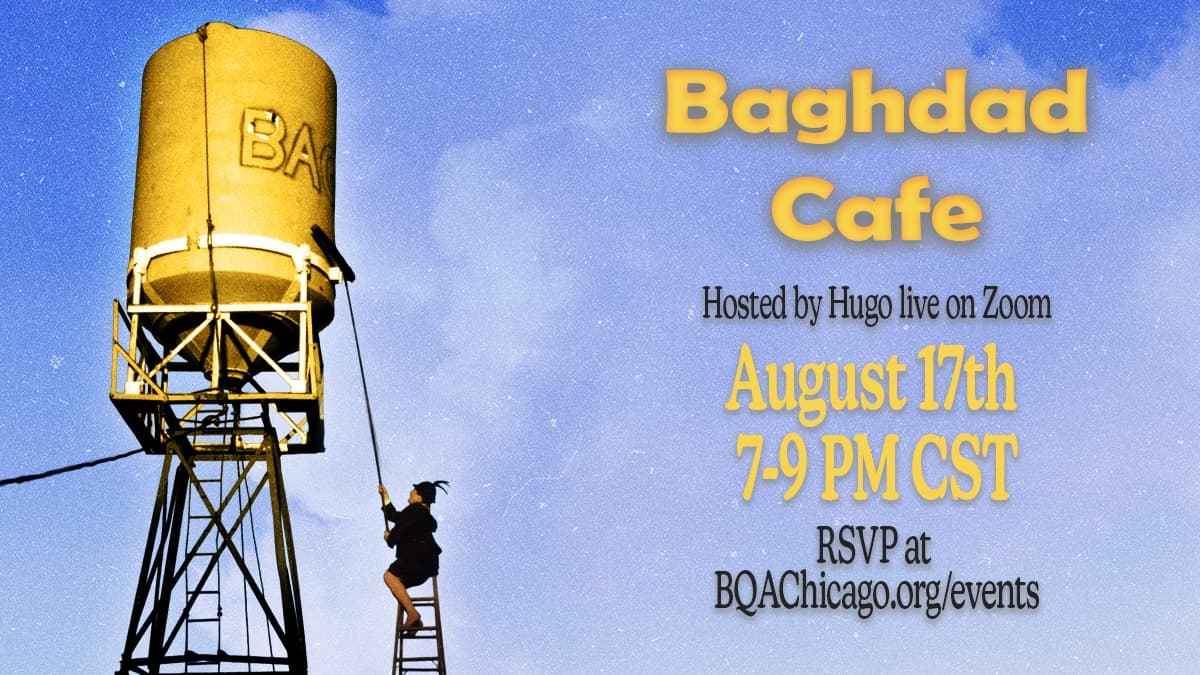 Flyer for Bi/Queer Movie Night