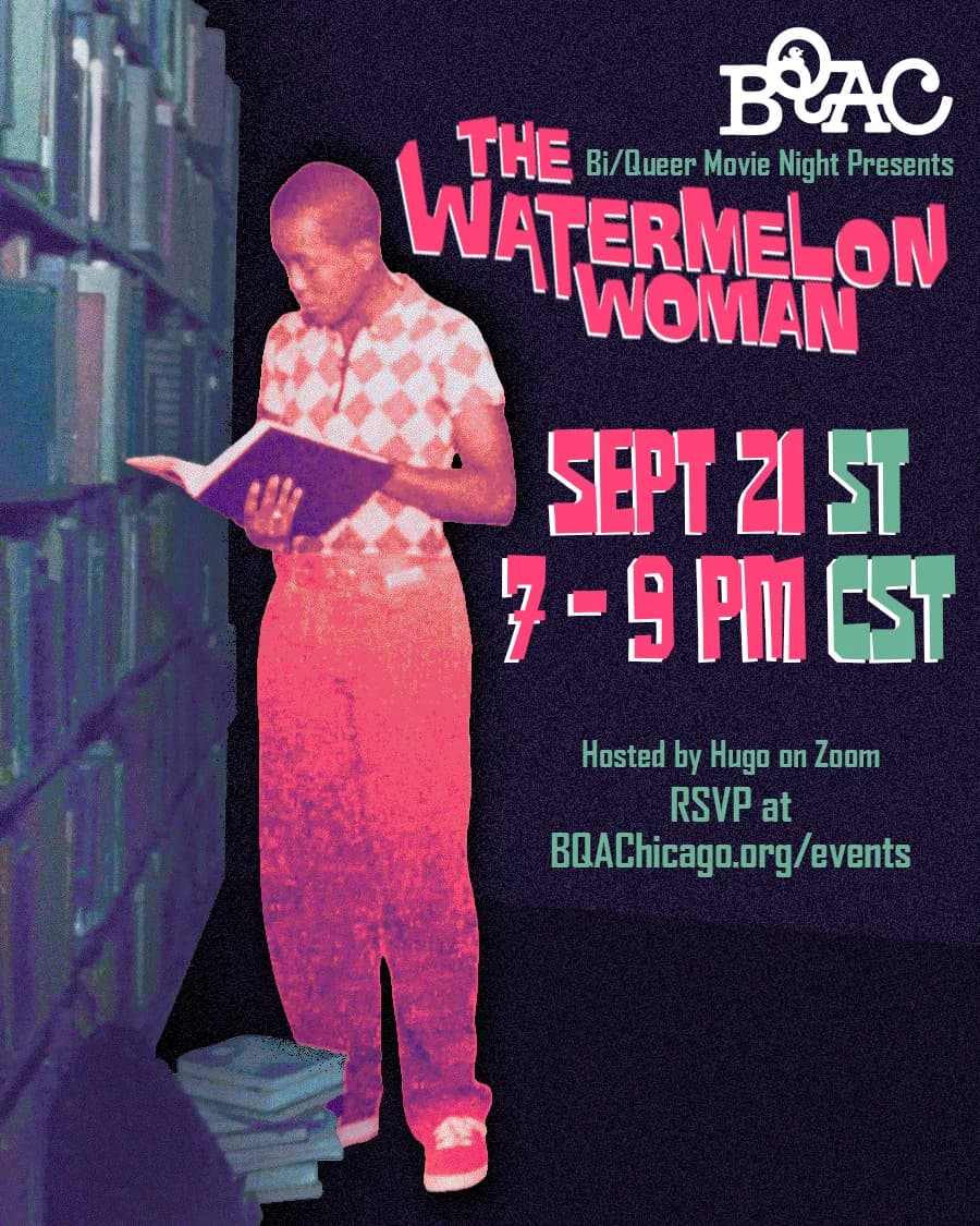 Flyer for Bi/Queer Movie Night